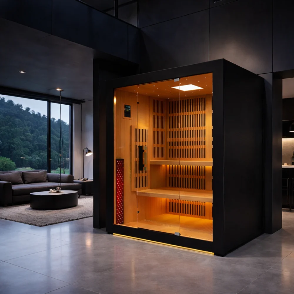Stealth Cedar Plunge + Forge Full Spectrum Infrared + Red light Sauna (3-4 person) - Image 6