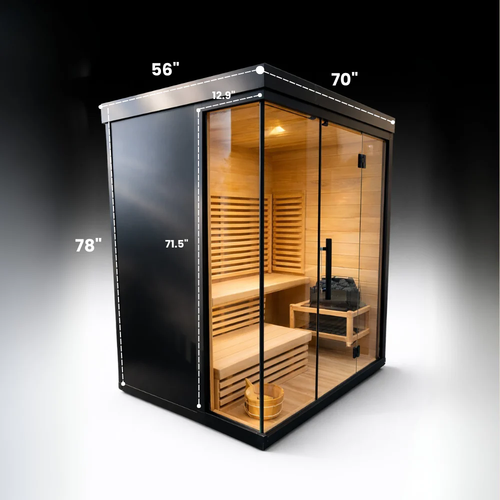 Titan — Hybrid Infrared & Traditional Sauna (4-5 person) - Image 6